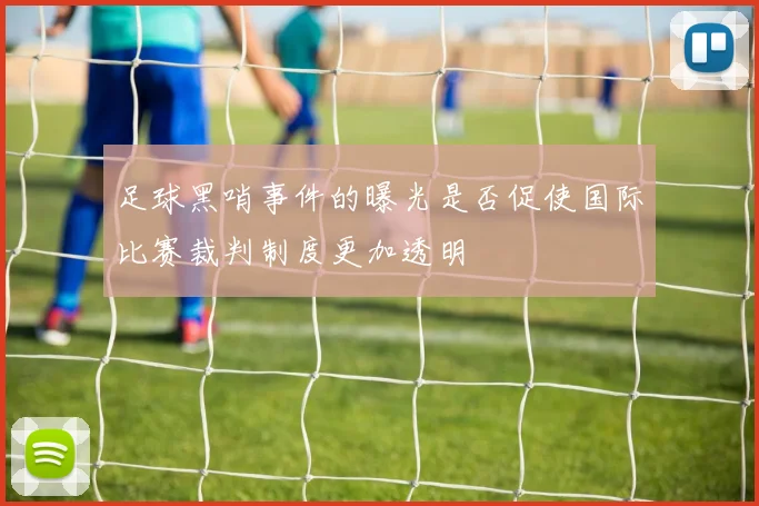 足球黑哨事件的曝光是否促使国际比赛裁判制度更加透明
